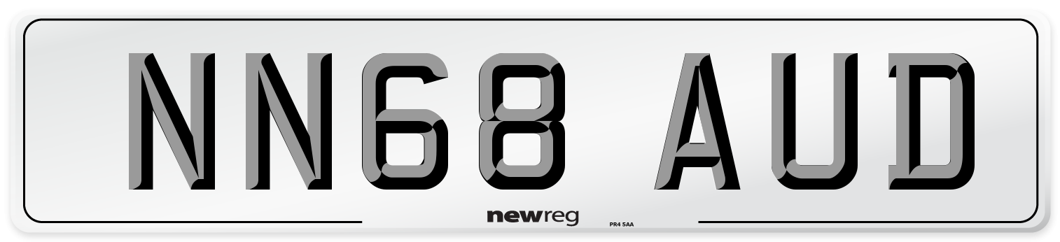 NN68 AUD Number Plate from New Reg